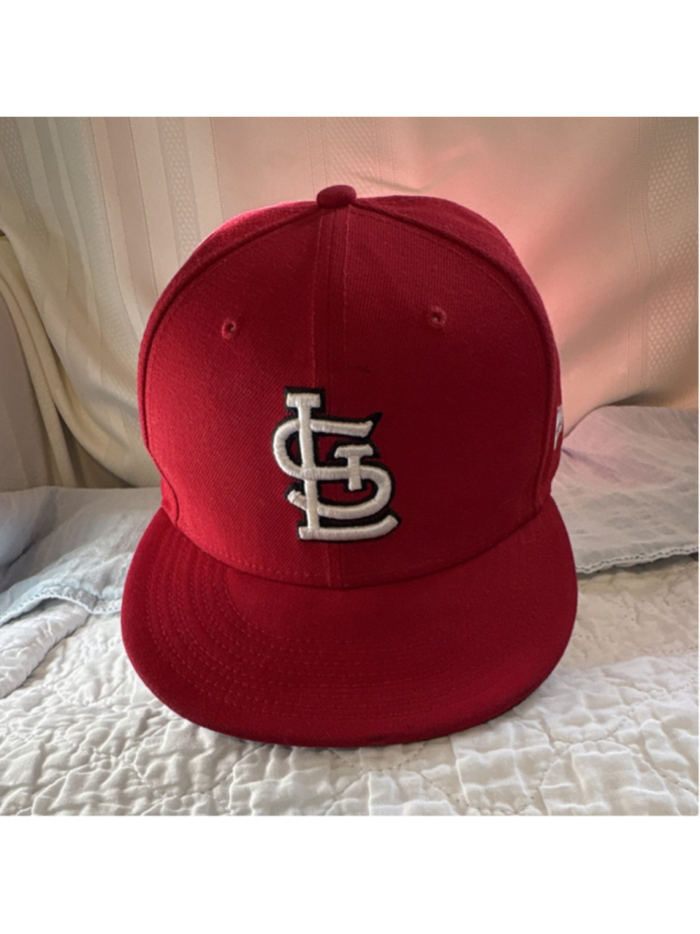 New Era 59FIFTY St. Louis Cardinals Red MLB Baseball Cap Size 7 3/4